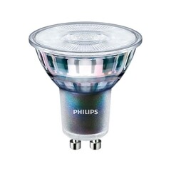 Philips Dimbare GU10 LED Spot - 3.9W - 4000K - 300 Lumen - Transparant