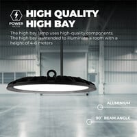 Ledvion LED High Bay 150W - Osram LED - 90° - 110 Lm/W - 6000K - IP65 - 2 Jaar Garantie