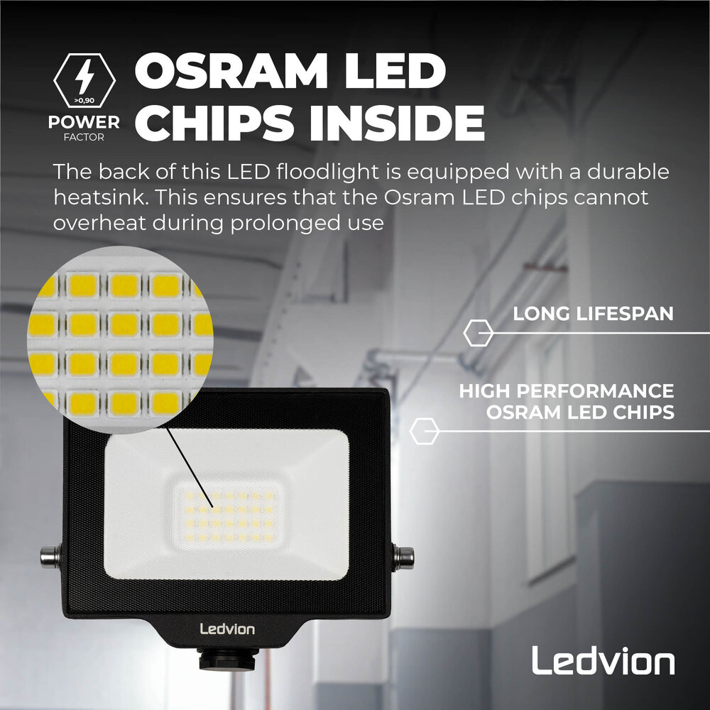 Ledvion Osram LED Breedstraler 20W – 2200 Lumen – 4000K