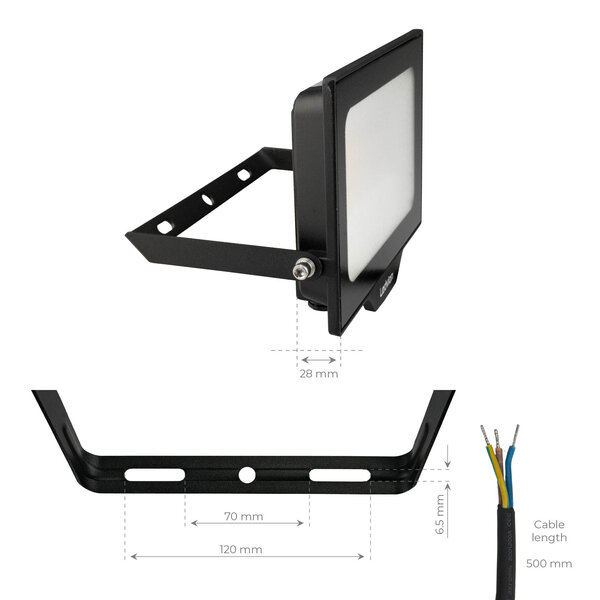 Ledvion Osram LED Breedstraler 50W – 6000 Lumen – 6500K