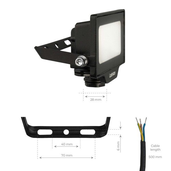 Ledvion Osram LED Breedstraler 10W – 1100 Lumen – 4000K