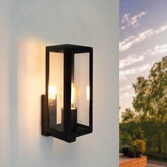 Moderne Wandlamp Buiten - Zwart - IP44 - E27 Fitting