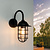 LED Wandlamp Buiten - Zwart - Industrieel - IP44 - E27 Fitting