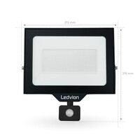 Ledvion Osram LED Breedstraler met Sensor 100W – 12.000 Lumen – 4000K