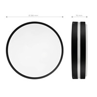 Ledvion LED Plafondlamp - Dimbaar - E27 Fitting - IP44 - Ø28 cm