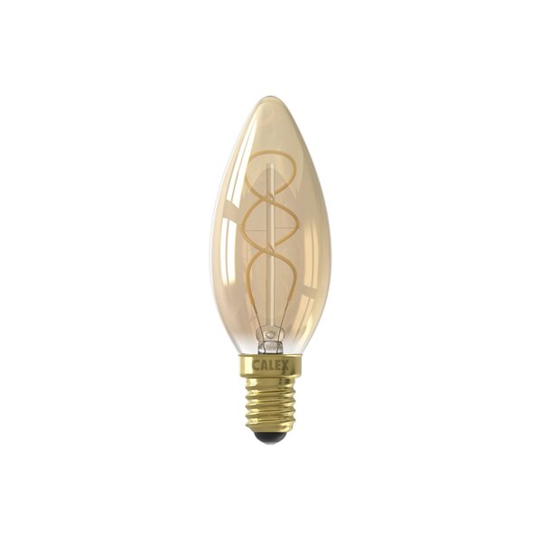 Calex Calex Candle LED Lamp - E14 - 2,5W - 2100K - 136 Lumen - Goud Flex Filament