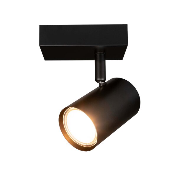 Ledvion LED Plafondspot Zwart - Dimbaar - 3W - 2700K - Kantelbaar
