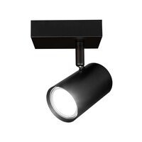 Ledvion LED Plafondspot Zwart - Dimbaar - 5W - 6500K - Kantelbaar