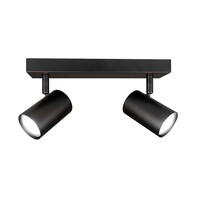 Ledvion LED Plafondspot Zwart Duo - Dimbaar - 3W - 6500K - Kantelbaar