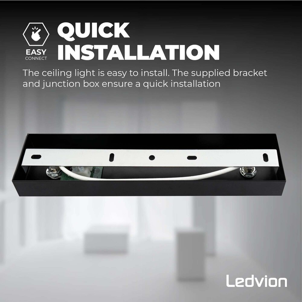 Ledvion LED Plafondspot Zwart Duo - Dimbaar - 3W - 6500K - Kantelbaar
