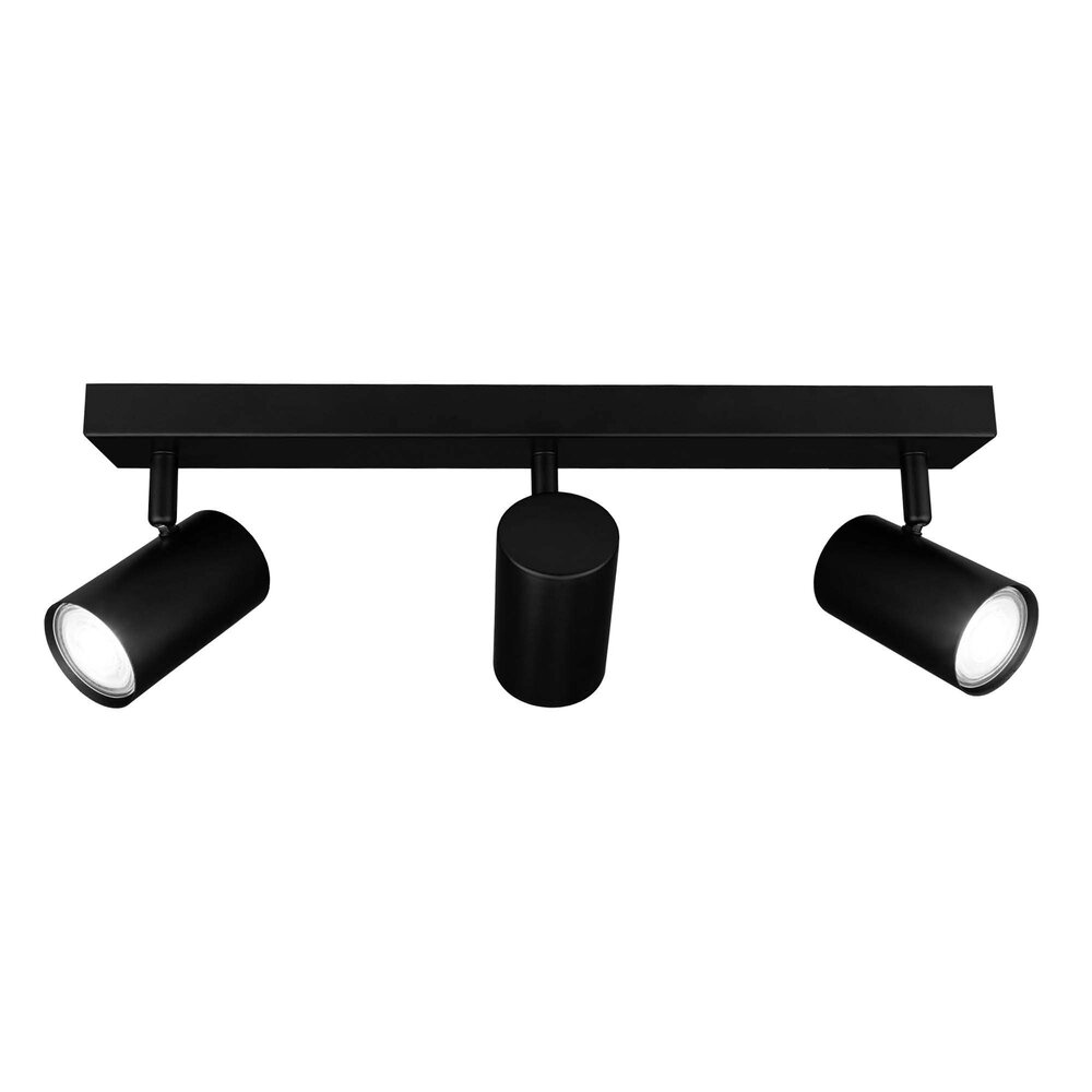 Ledvion LED Plafondspot Zwart Trio - Dimbaar - 3W - 6500K - Kantelbaar