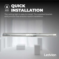 Ledvion LED Plafondspot Wit 4-lichts - Dimbaar - 5W - RGB+CCT - Kantelbaar