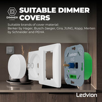 Ledvion LED Dimmer 5-150W LED 220-240V - Fase Afsnijding - Universeel