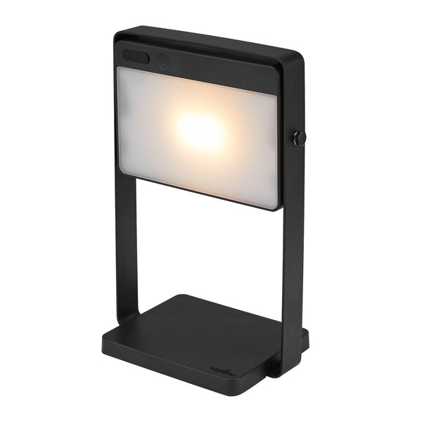 Nordlux LED Solar Tafellamp Saulio - 3W - 3000K - IP44 - 200 Lumen - Zwart - 5 jaar garantie