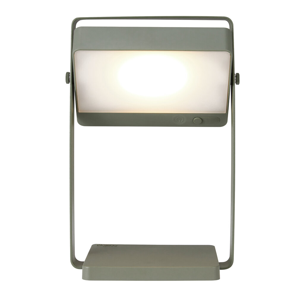 Nordlux LED Solar Tafellamp Saulio - 3W - 3000K - IP44 - 200 Lumen - Olijf Groen - 5 jaar garantie