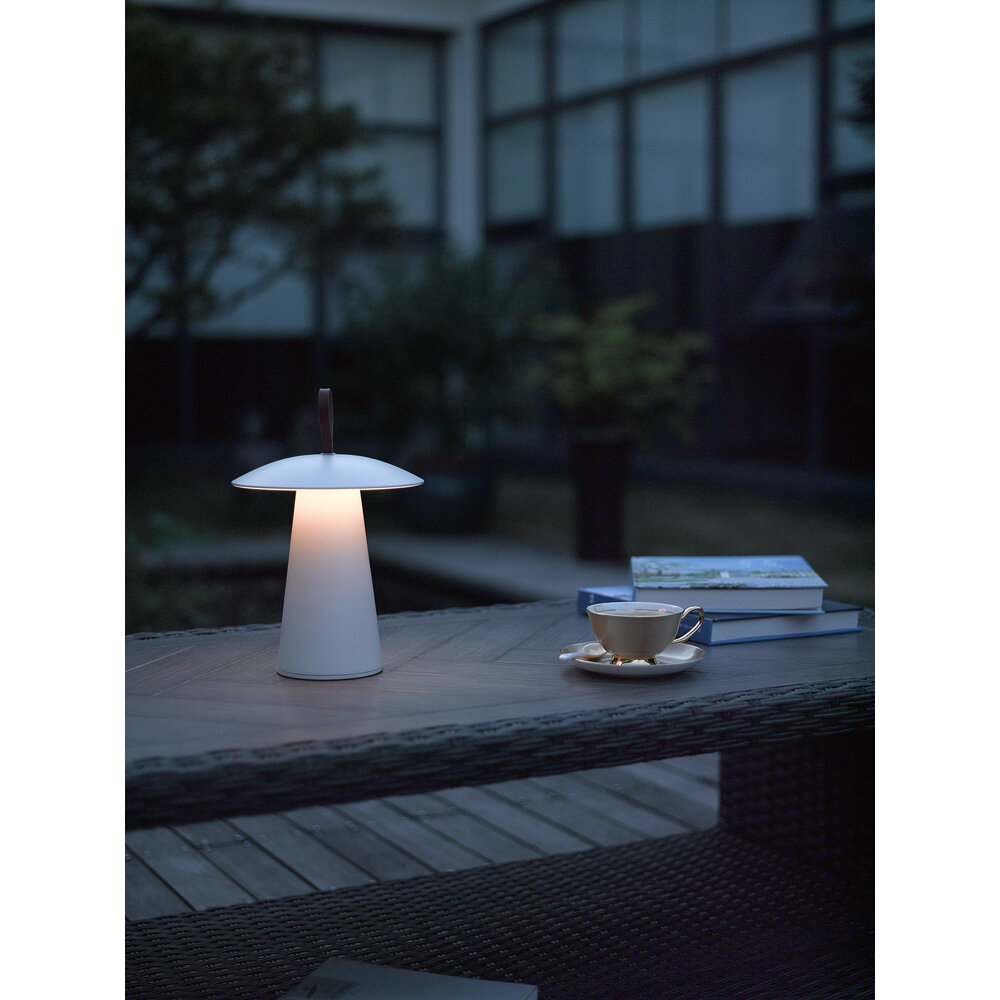 Nordlux Oplaadbare Tafellamp LED Ara - 2W - 3000K - IP54 - 240 Lumen - Wit