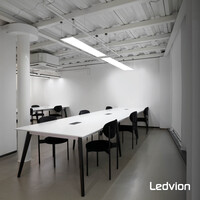 Ledvion LED Paneel 120x30 - UGR <19 - 24W - 160 Lm/W - 4000K - 5 Jaar Garantie - Energieklasse A