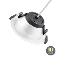 Lightexpert LED Downlight - 10W - Ø90 mm - CCT-Switch - Wit - 5 jaar garantie