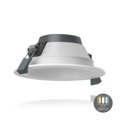 LED Downlight - ORTHO - 14W - Ø120 mm - CCT-Switch - Wit