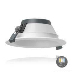 LED Downlight - ORTHO - 18W - Ø135 mm - CCT-Switch - Wit