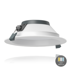 LED Downlight - ORTHO - 15W - Ø170 mm - CCT-Switch - Wit