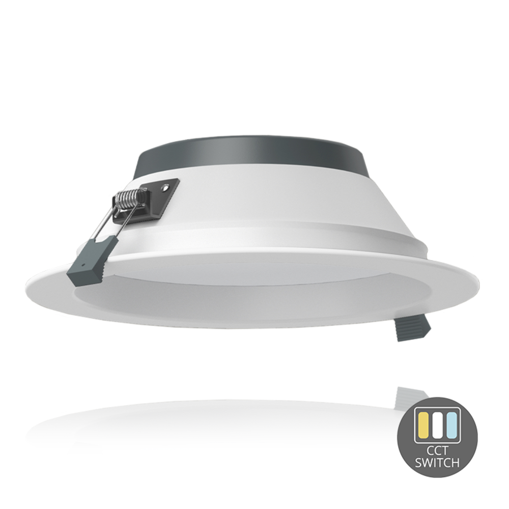 Lightexpert LED Downlight - 20W - Ø195 mm - CCT-Switch - Wit - 5 jaar garantie