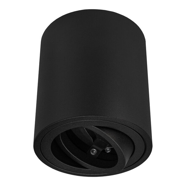 Ledvion LED Opbouwspot - Rond - Zwart - Kantelbaar - Excl. GU10 spot