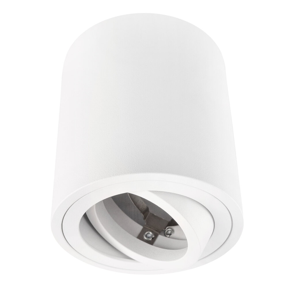 Ledvion GU10 Opbouwspot Rond -  GU10 Fitting - Wit - ø80mm