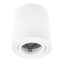 Ledvion GU10 Opbouwspot Rond -  GU10 Fitting - Wit - ø80mm