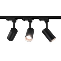 Lightexpert 2m LED Railverlichting - 5 Railspots - 5W - 2700K - Dimbaar - 1-Fase Railsysteem - Zwart