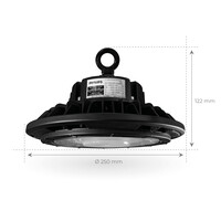 Lightexpert LED High Bay 100W - Philips Driver - 120° - 160lm/W - 6000K - IP65 - Dimbaar - 5 Jaar Garantie