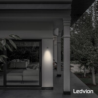 Ledvion Wandlamp buiten - Cube - Antraciet - 3W - 2700K