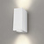 Wandlamp Buiten - Cube - Wit - Up & Down - 3W - 2700K