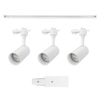 Lightexpert 1m Smart LED Railverlichting - 3 Railspots - 4,9W - RGB+CCT - Dimbaar - 1-Fase Railsysteem - Wit