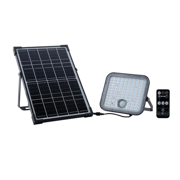 Ledvion Solar LED Schijnwerper - 4800 Lumen - 4000K - IP65 - 6000 mAh