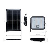 Ledvion Solar LED Schijnwerper - 4800 Lumen - 4000K - IP65 - 6000 mAh