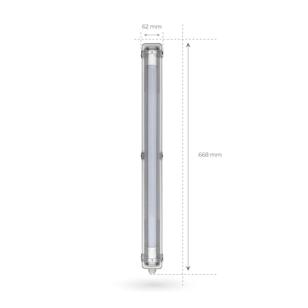 Ledvion LED TL Armatuur 60CM -  7W - 1120 Lumen - 4000K - IP65 - Incl. LumiLEDs LED TL