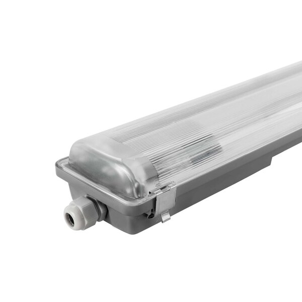 Ledvion LED TL Armatuur 120cm - Dubbel - IP65 - Geschikt voor Koppelbaar - RVS Clips