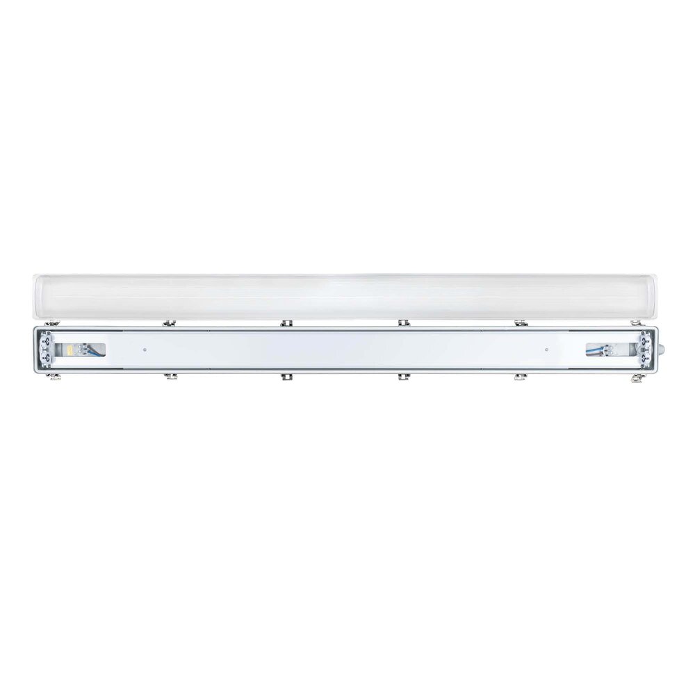 Ledvion LED TL Armatuur 120cm - Dubbel - IP65 - Geschikt voor Koppelbaar - RVS Clips