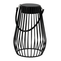 LED Solar Tafellamp - 3000K - Zwart - IP44