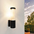 LED Wandlamp - Dimbaar - IP44 - GU10 Fitting - Zwart - Geschikt voor Binnen & Buiten