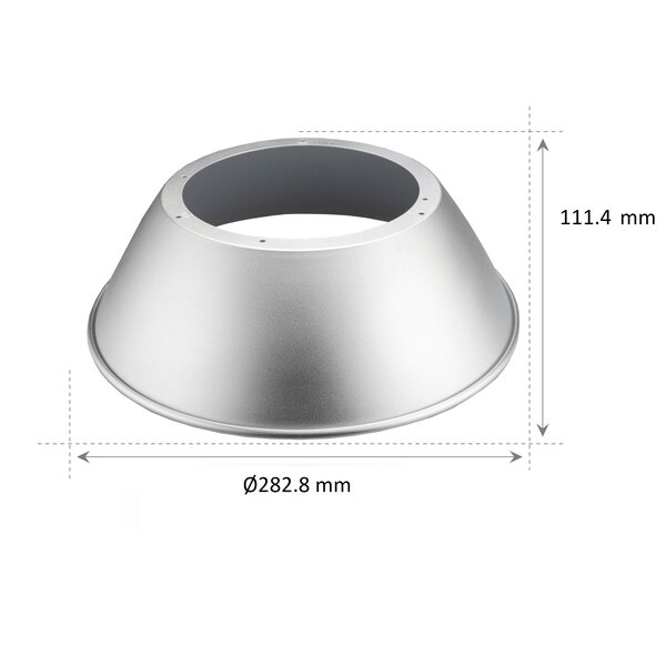 Ledvion Reflector Aluminium 90° voor LED High Bay 100 Watt