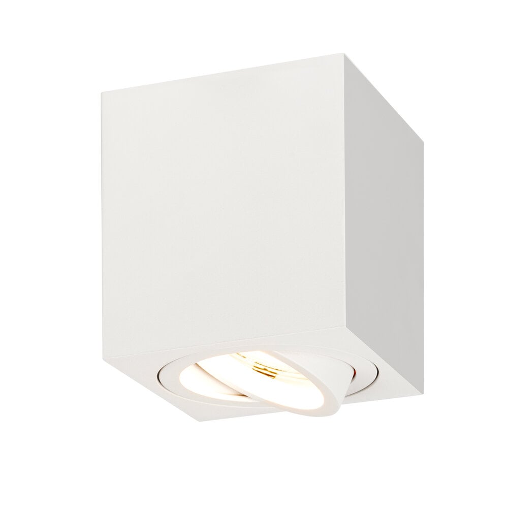 Ledvion Dimbare LED Opbouwspot - Vierkant - Wit - 5W - 4000K - Kantelbaar