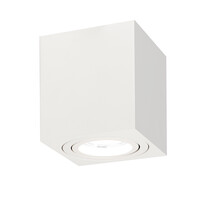 Ledvion Dimbare LED Opbouwspot - Vierkant - Wit - 3W - 6500K - Kantelbaar