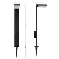 Ledvion LED Solar Staande Buitenlamp - Zwart - IP44