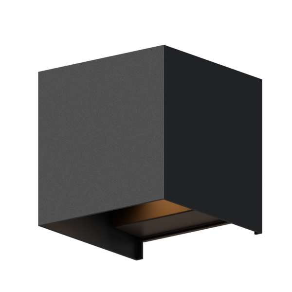 Calex Calex Wandlamp Buiten - Tweezijdig - 7W - 3000K - IP54 - Zwart