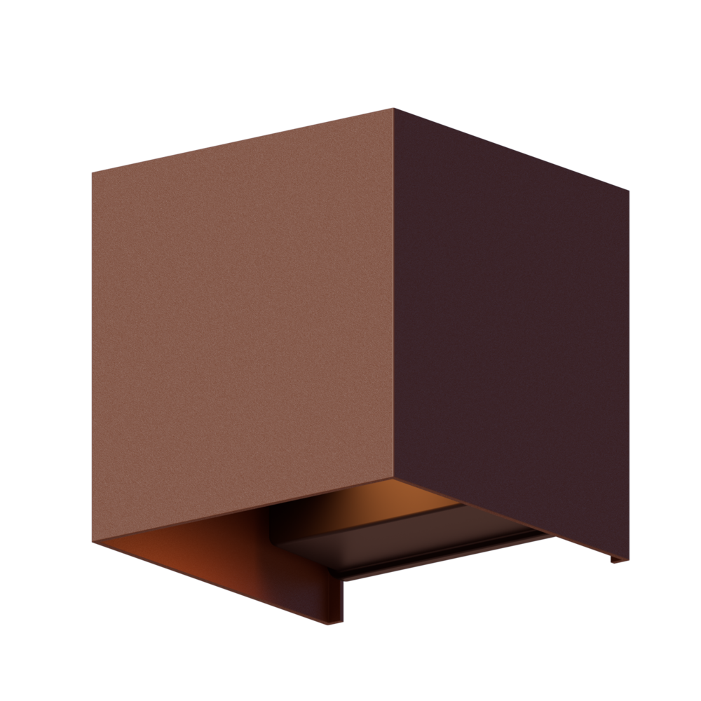 Calex Calex Wandlamp Buiten - Tweezijdig - 7W - 3000K - IP54 - Roest