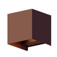 Calex Calex Wandlamp Buiten - Tweezijdig - 7W - 3000K - IP54 - Roest