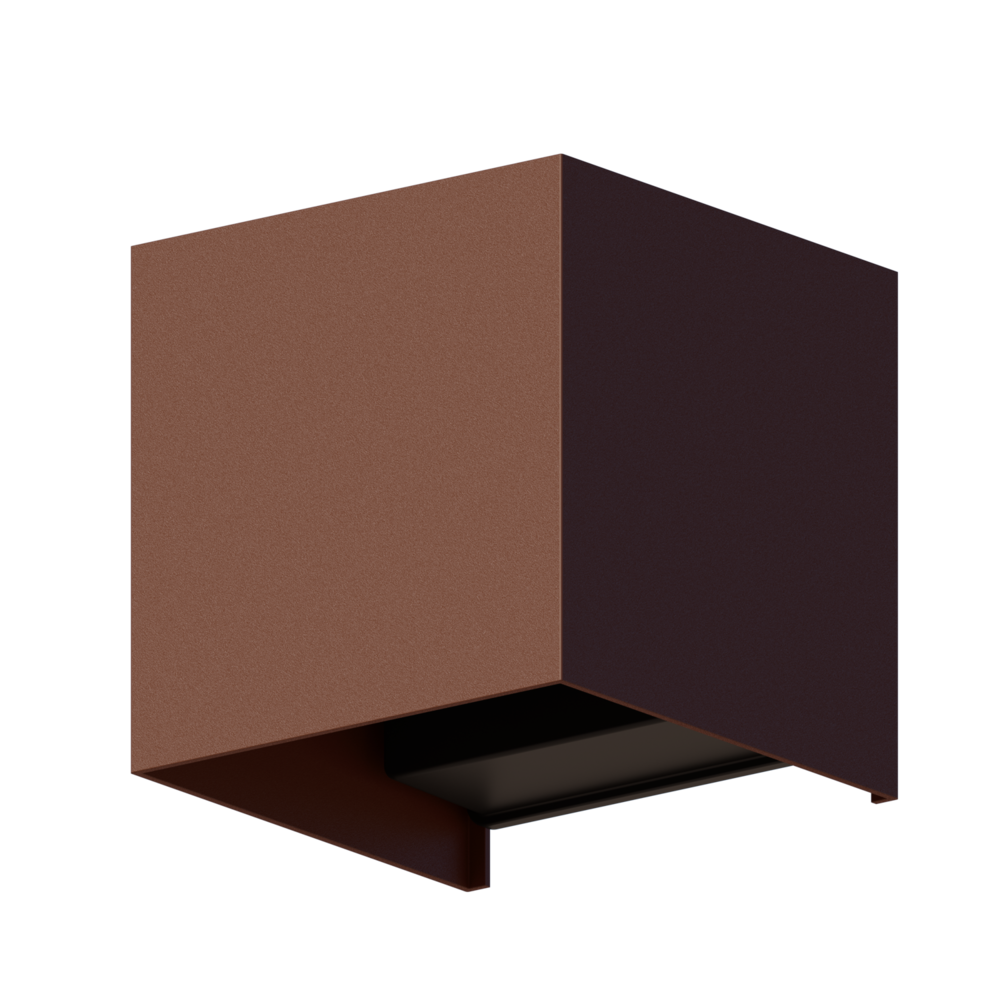 Calex Calex Wandlamp Buiten - Tweezijdig - 7W - 3000K - IP54 - Roest