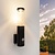Moderne Wandlamp Buiten met Sensor - Zwart - IP44 - E27 Fitting